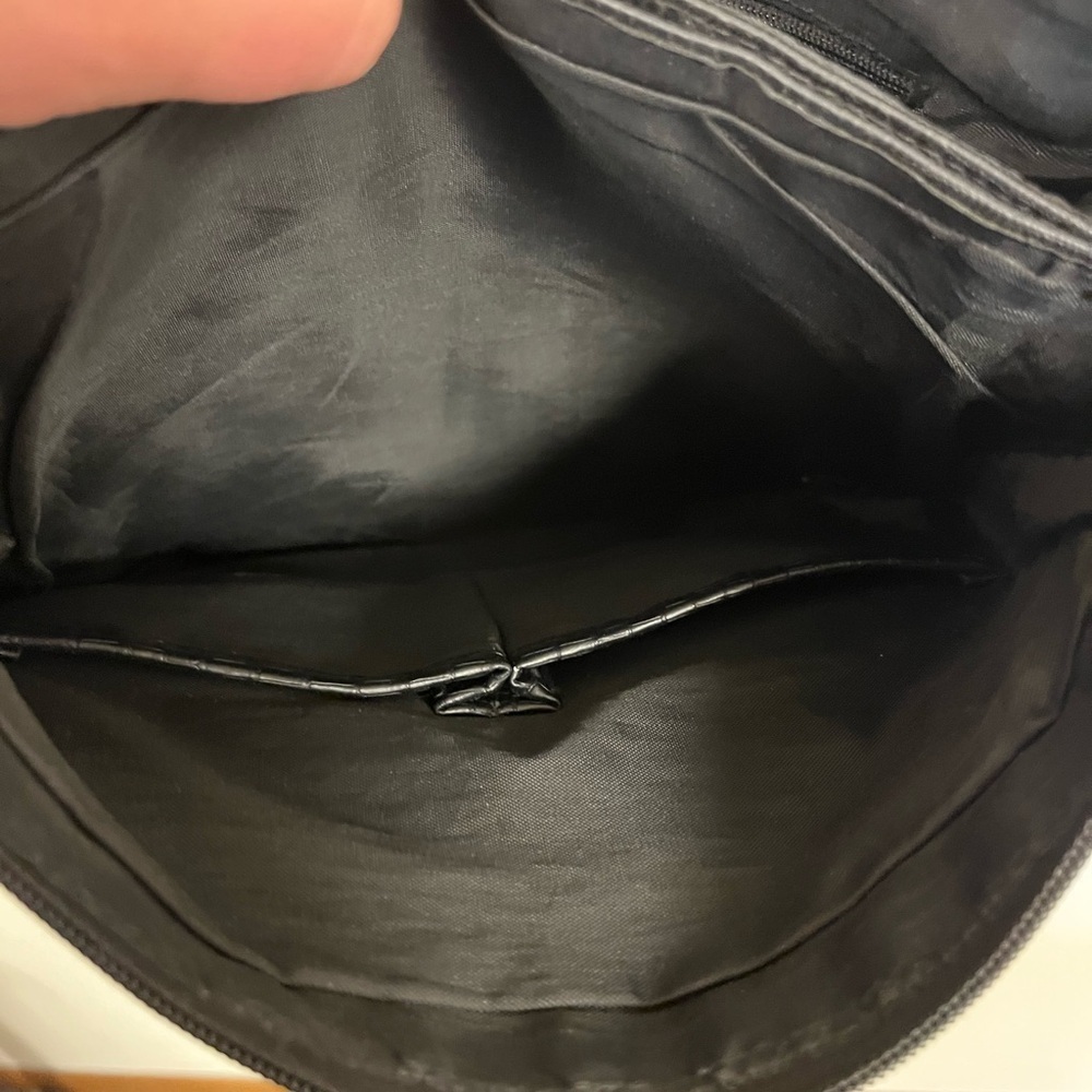 Multisac Black & Blue Nylon/Canvas Women's Crossbody Bag Streetwear Minimalist - Picture 14 of 14
